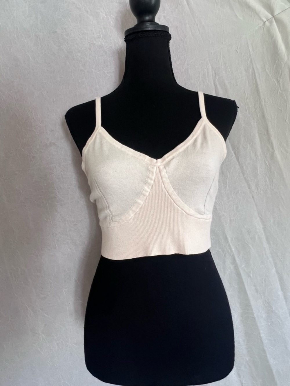 a new day Cream Knit crop top